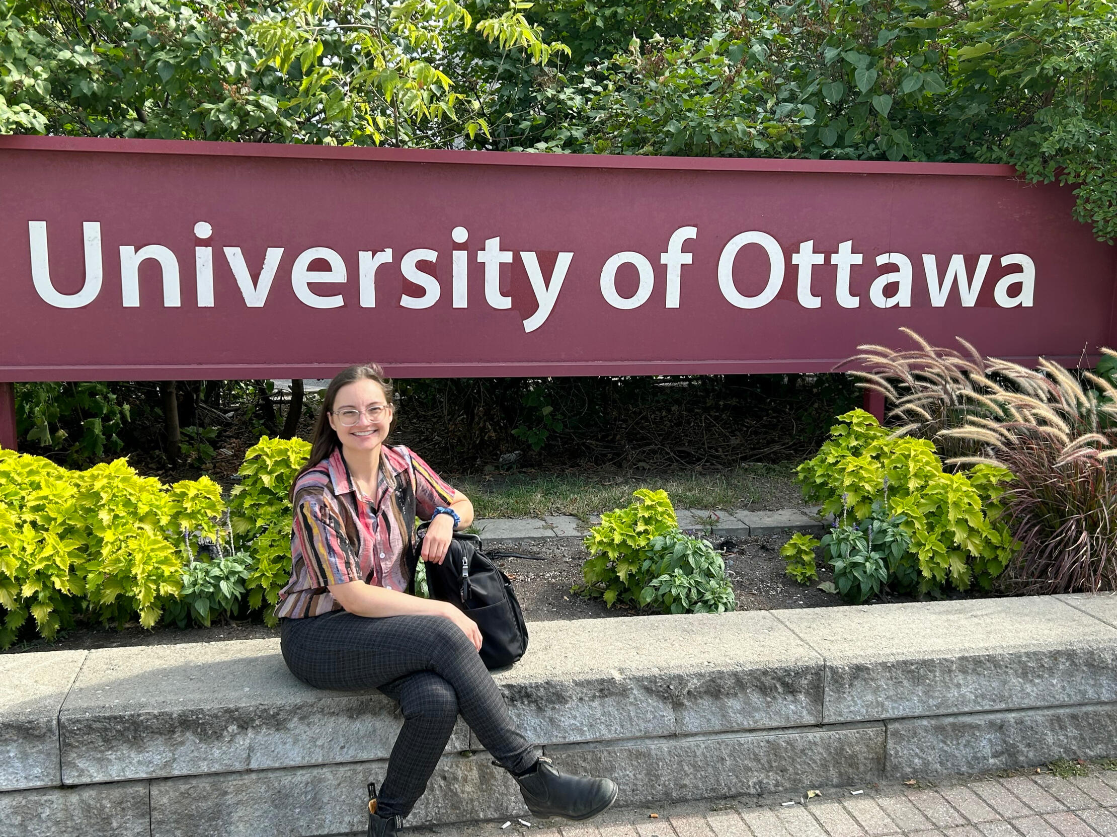Allie at the University of Ottawa